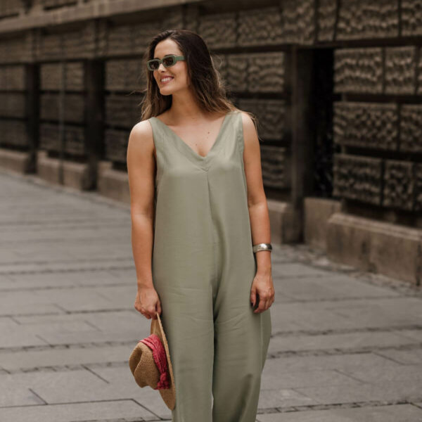 Evergreen jumpsuit kombinezon